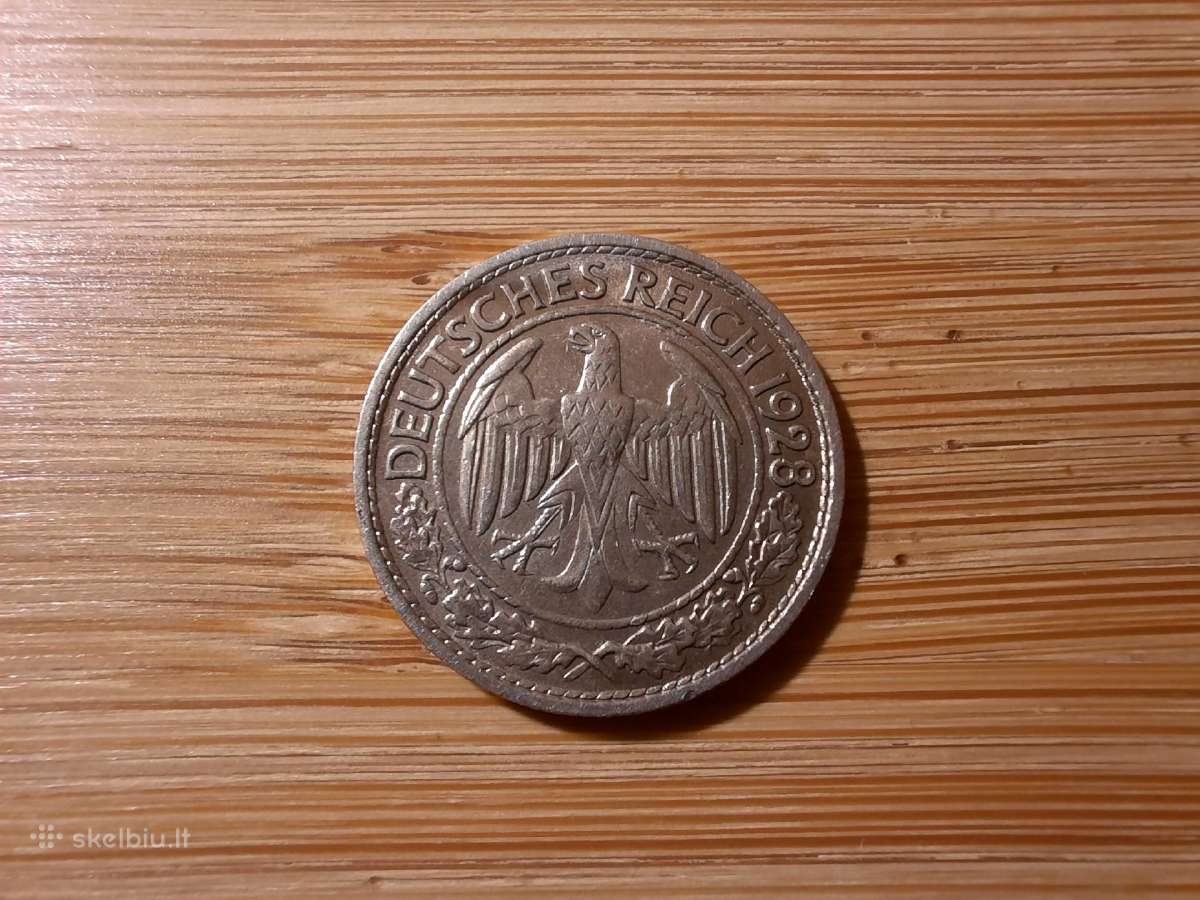 50 Reichspfennig 1928 A - Vokietija - nuotraukos Nr. 2