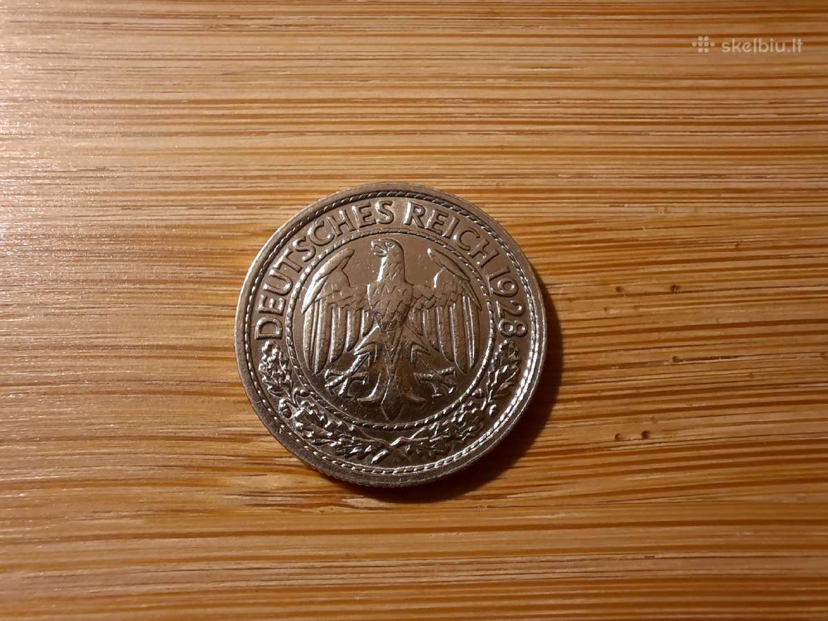 50 Reichspfennig 1928 E - Vokietija - nuotraukos Nr. 2