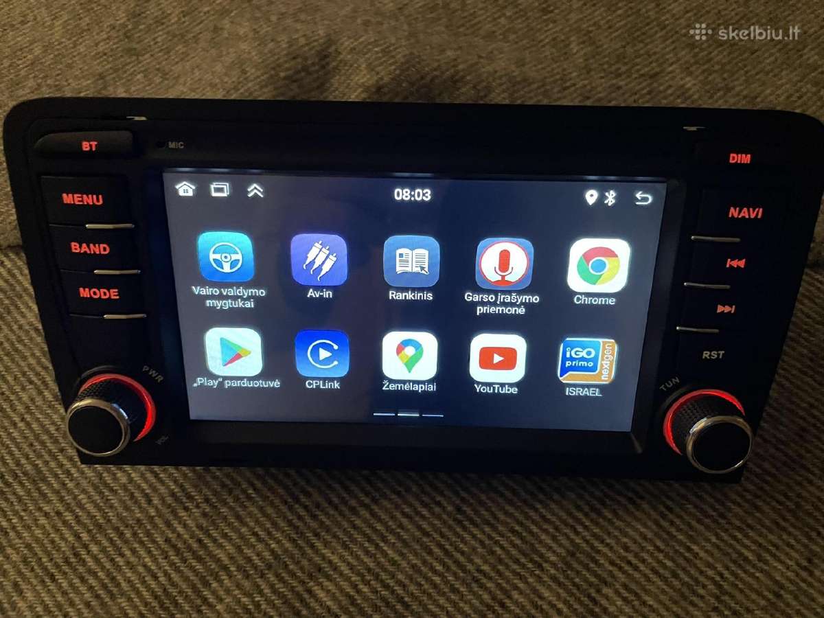 Audi A3 Android Multimedia 2003-2011 carplay - nuotraukos Nr. 5