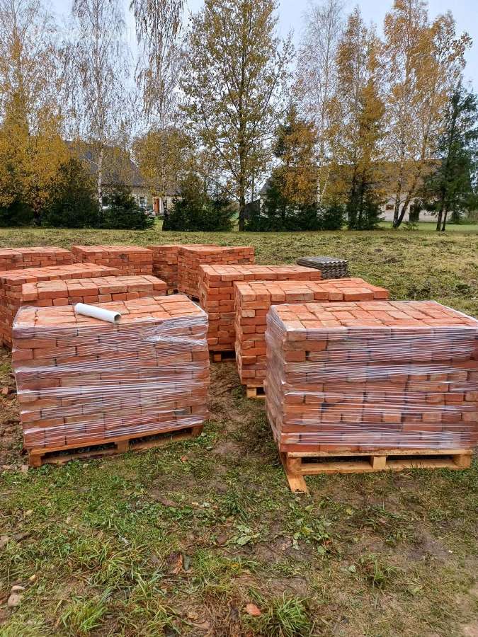 Senovinės vokiškos rankų darbo plytos 1884 metų.ž - nuotraukos Nr. 2