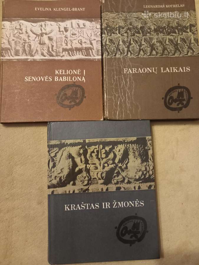 Trys knygos iš serijos "Kultūrų pėdsakais"
