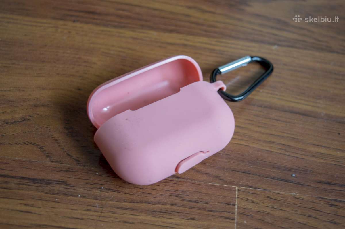 Airpods Pro Silikonininis Dėklas Rožinis