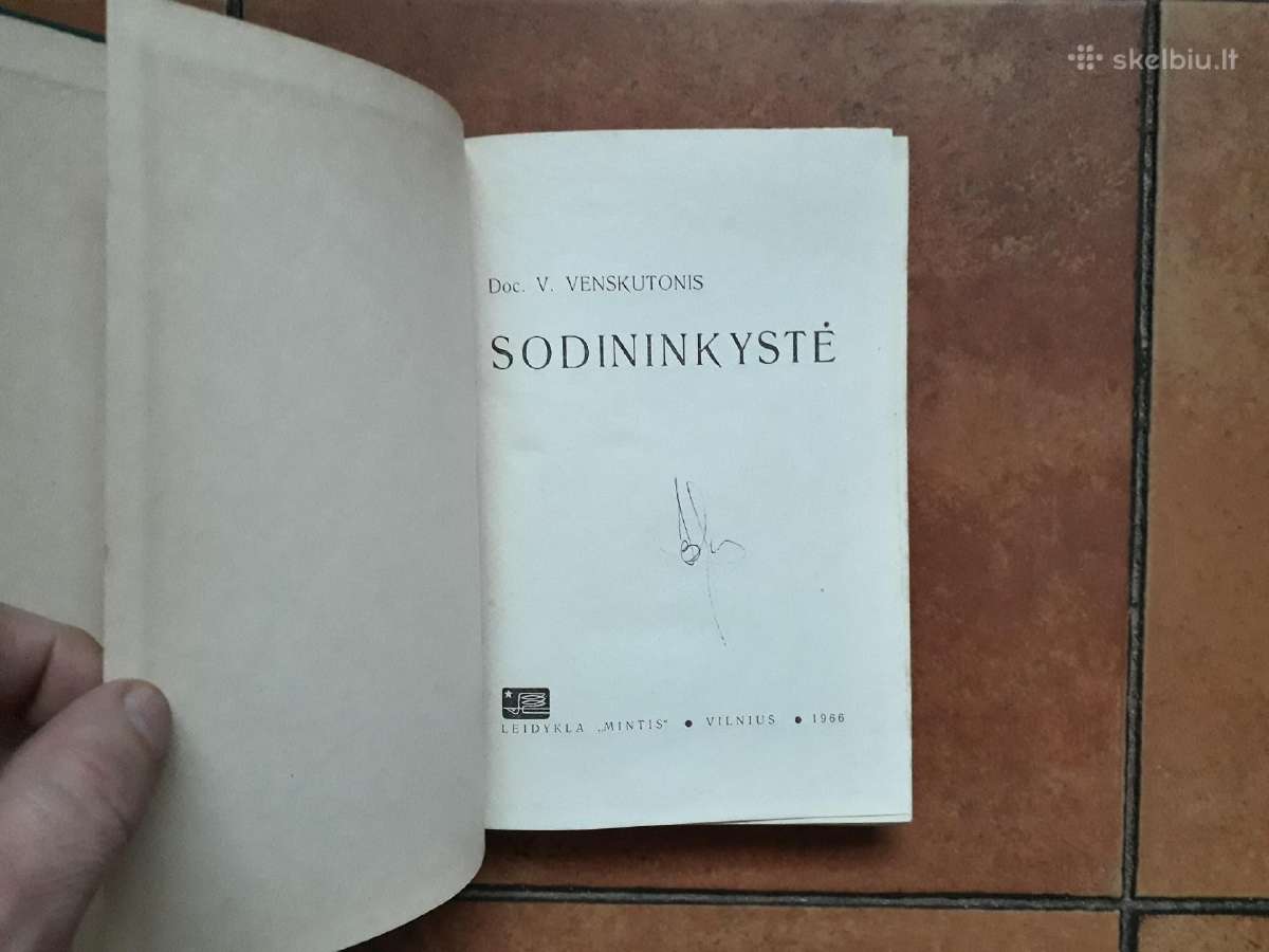 V. Venskutonis "Sodininkystė" 1966 metai - nuotraukos Nr. 3