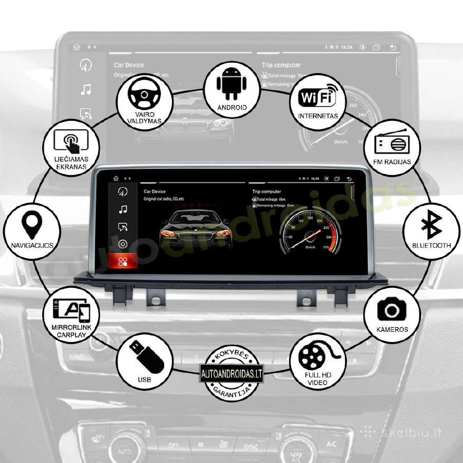 Bmw X1 F48 X2 F49 2015-22 Android multimedia - nuotraukos Nr. 3
