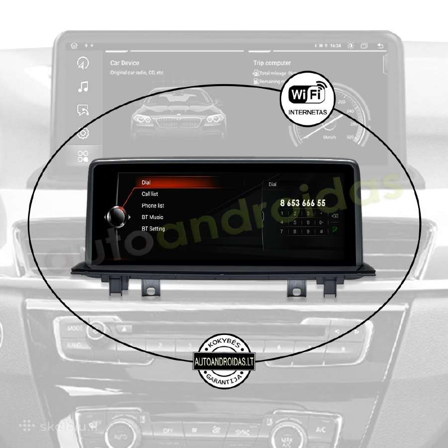 Bmw X1 F48 X2 F49 2015-22 Android multimedia - nuotraukos Nr. 4