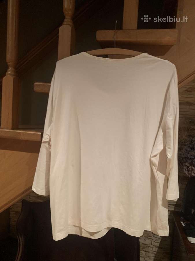 Pieno baltumo Gerry Weber 3/4 rankovėmis palaidinė - nuotraukos Nr. 2