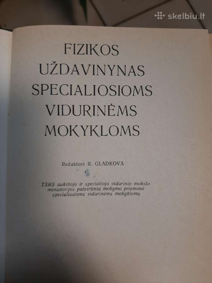 Fizikos uždavinynas specialiosioms vidurinėms - nuotraukos Nr. 2