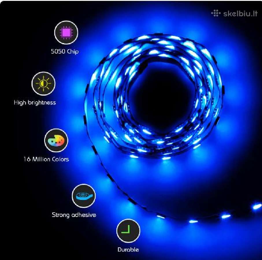 LED juosta kompiuterio korpusui