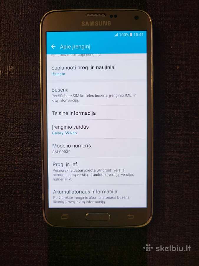 Samsung S5 Neo Gold - nuotraukos Nr. 3