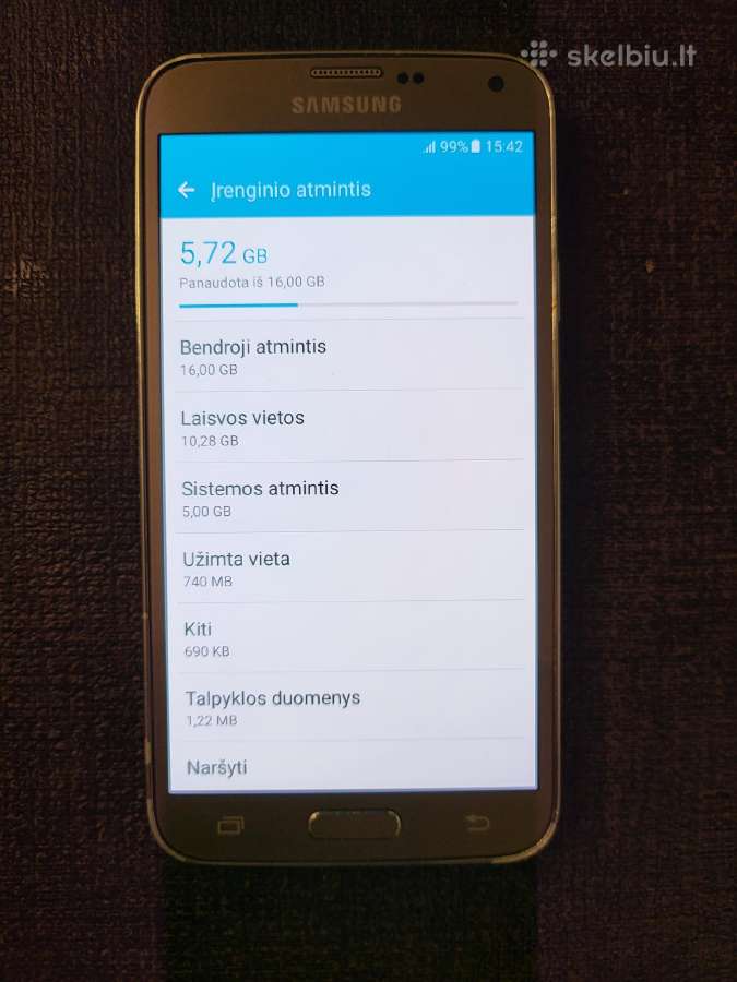 Samsung S5 Neo Gold - nuotraukos Nr. 4