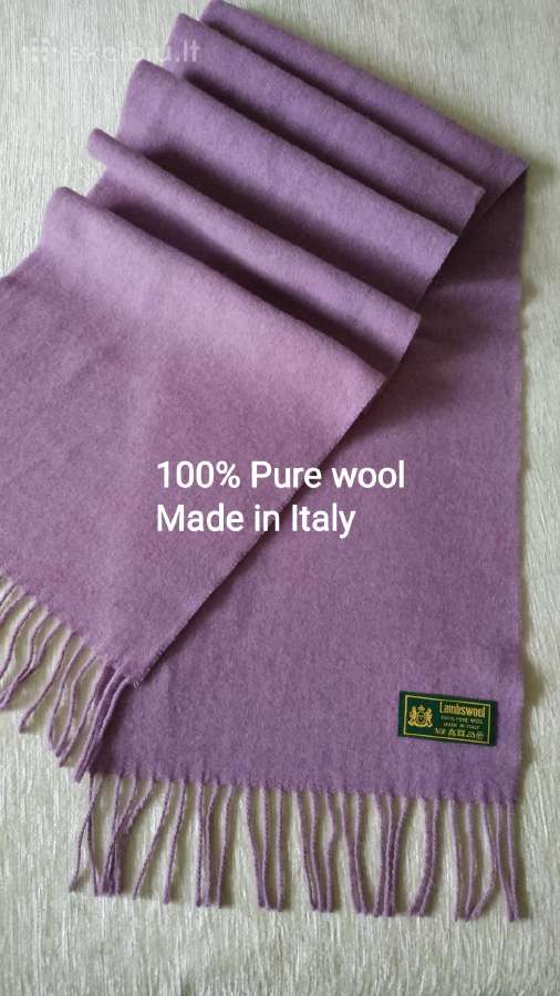 Naujas Lambswool vilnos itališkas šalikas.