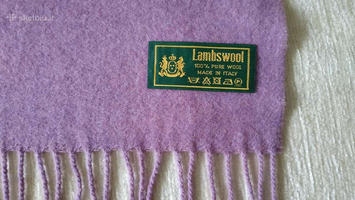 Naujas Lambswool vilnos itališkas šalikas. - nuotraukos Nr. 3