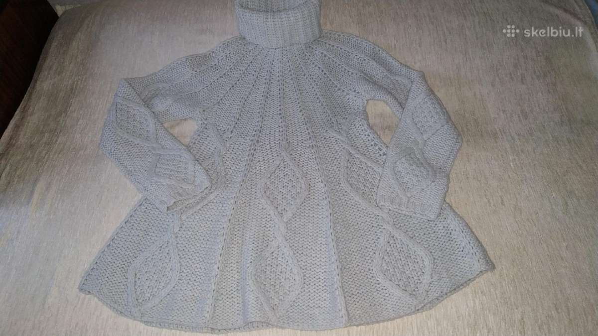 H&m Hand knitted grynos vilnos mėtinis megztinis - nuotraukos Nr. 4