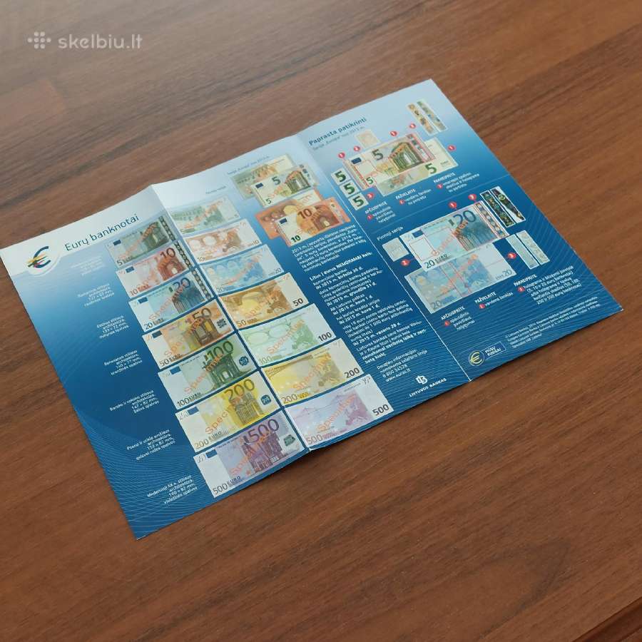 Lankstinukas Eurų monetos / Eurų banknotai - nuotraukos Nr. 6