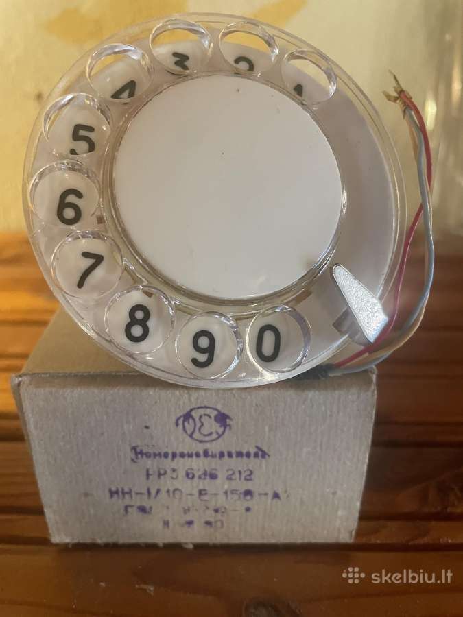 Numerio rinkiklis. Seno telefono. Naujas