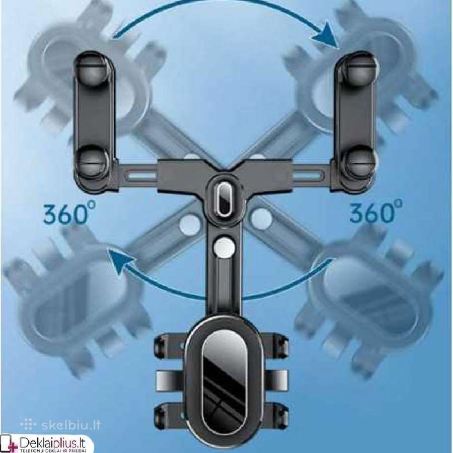 Automobilinis telefono laikiklis su 360 kojele - nuotraukos Nr. 3