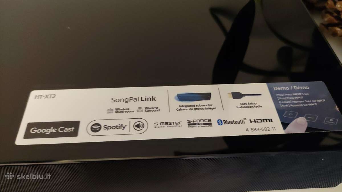 Sound bar Sony Ht-xt2 - nuotraukos Nr. 2