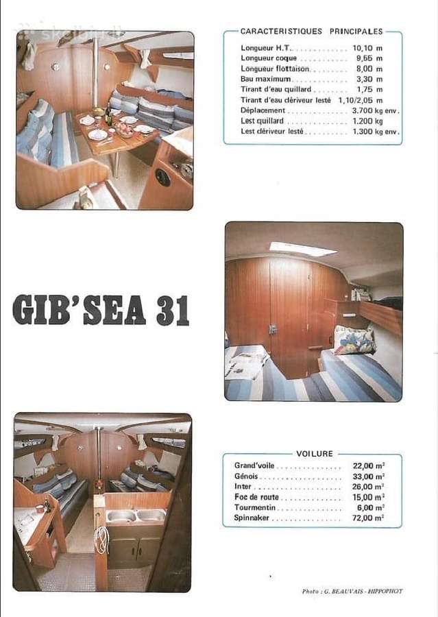Jachta Gib Sea 31 - nuotraukos Nr. 13