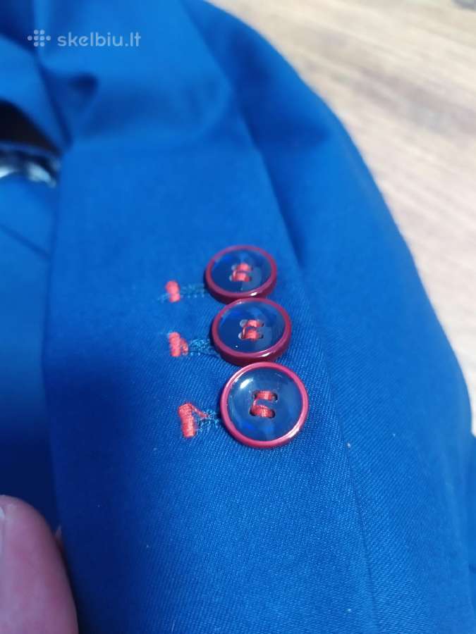 Vieną kartą vilketas kostiumas 80% vilnos - nuotraukos Nr. 9