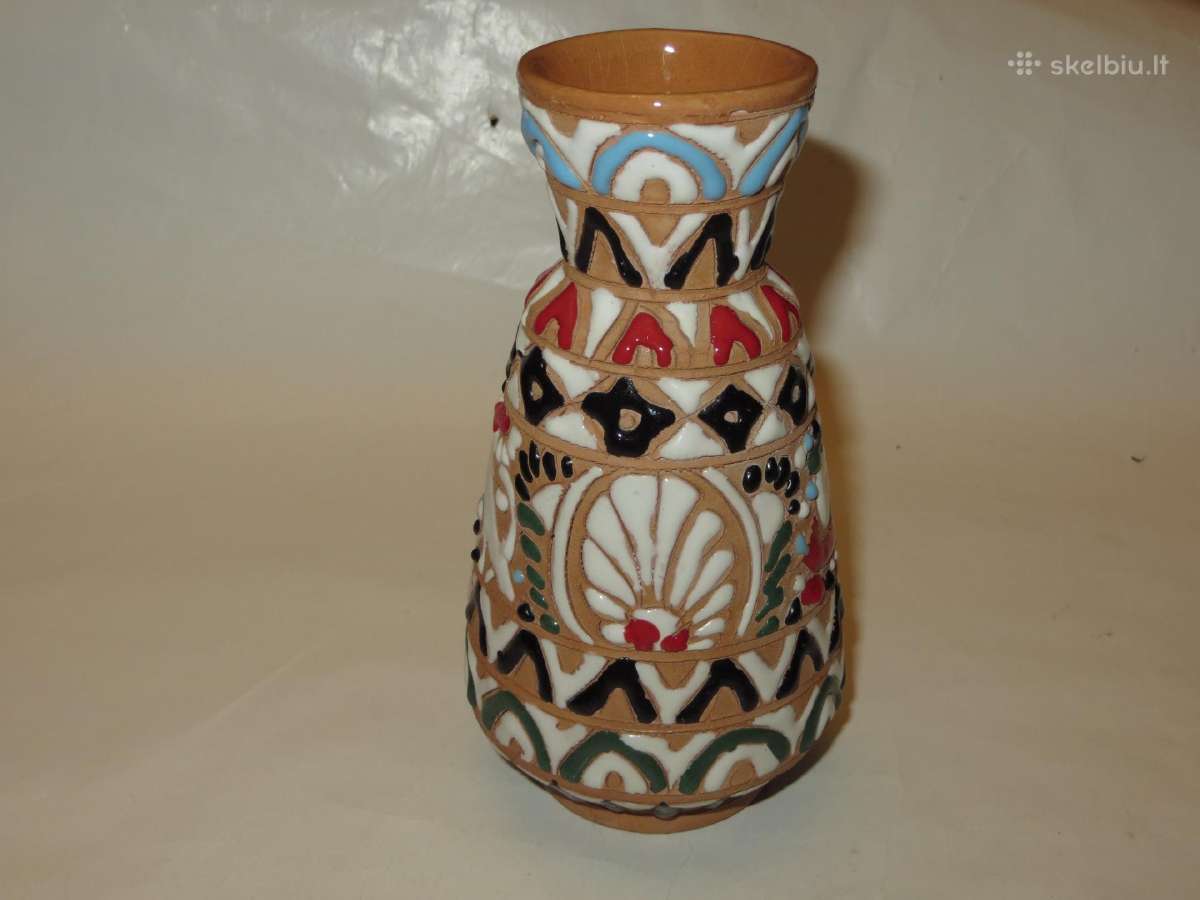 Vaza keraminė vintažinė maža 15 cm