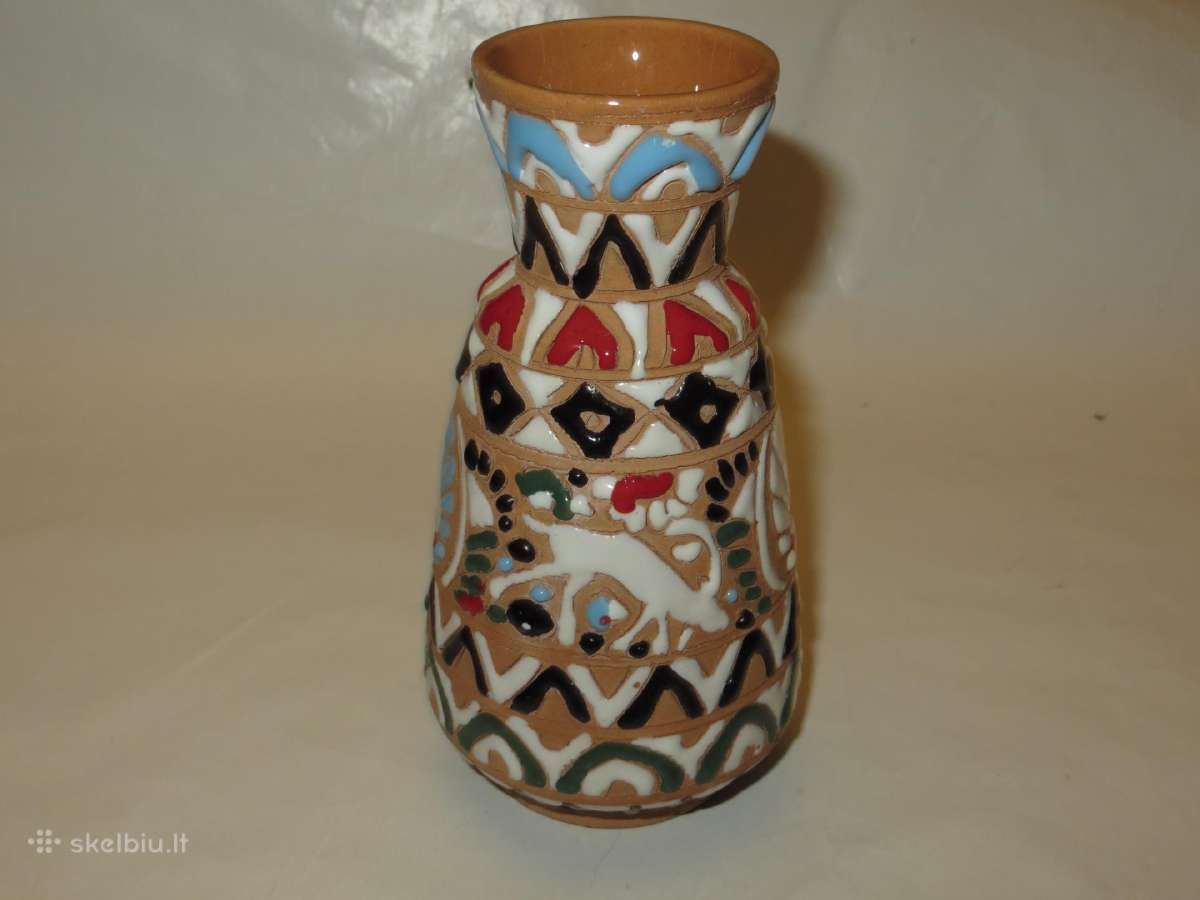 Vaza keraminė vintažinė maža 15 cm - nuotraukos Nr. 6