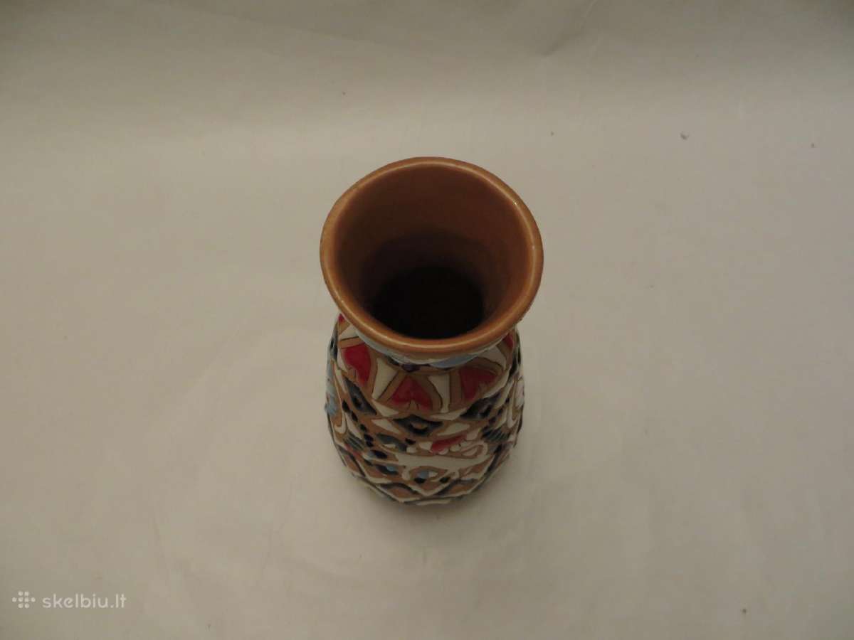 Vaza keraminė vintažinė maža 15 cm - nuotraukos Nr. 7