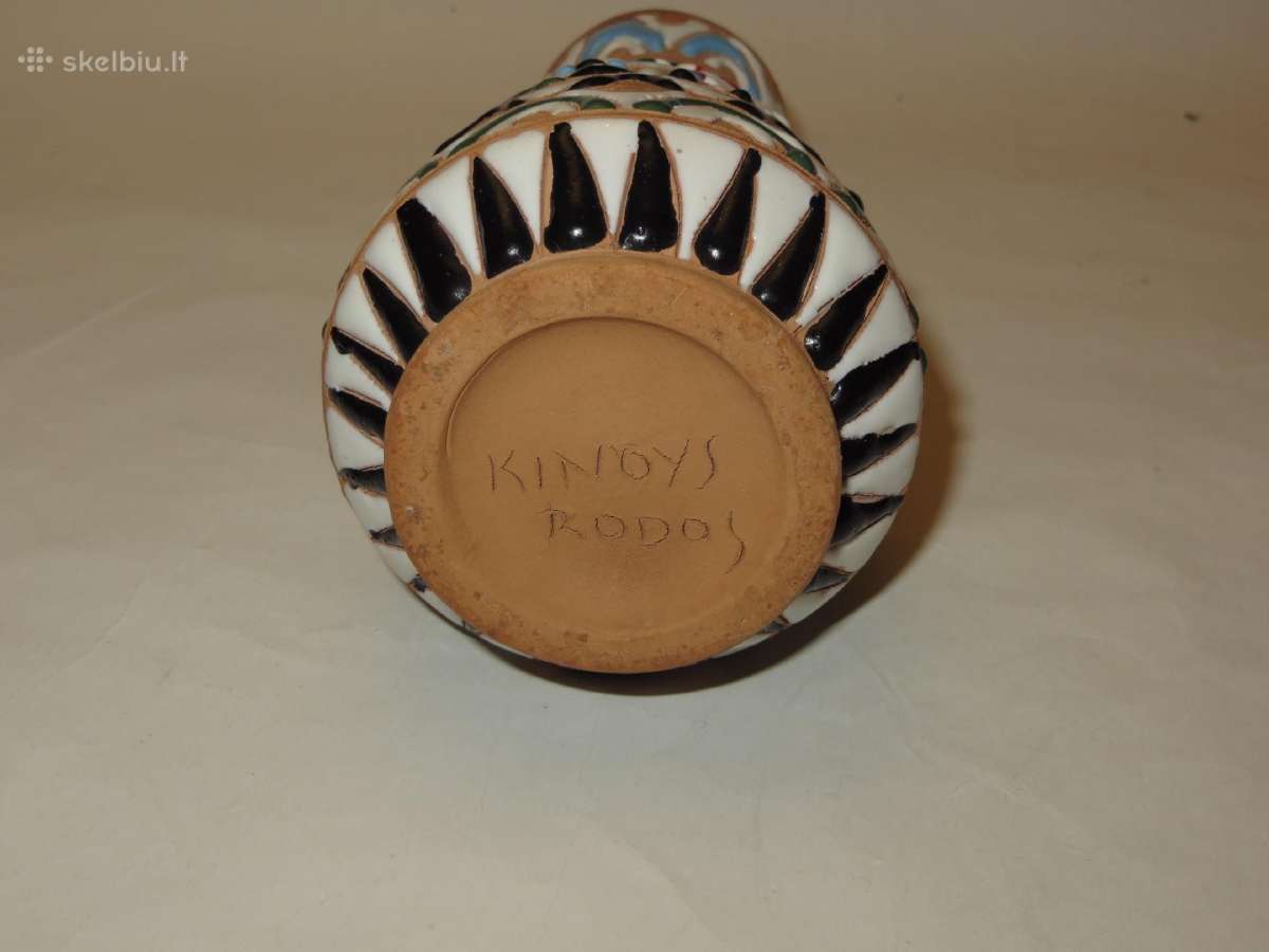Vaza keraminė vintažinė maža 15 cm - nuotraukos Nr. 8