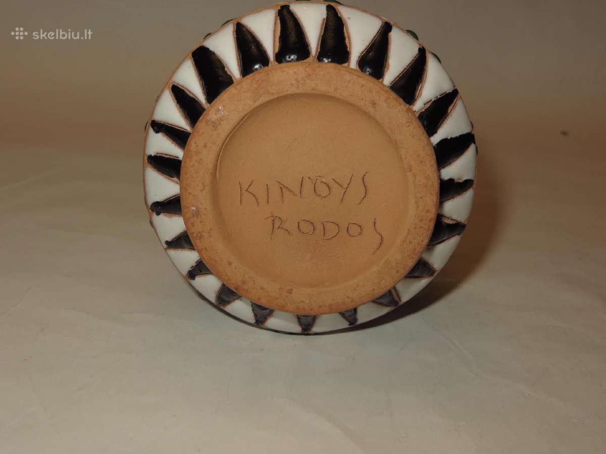Vaza keraminė vintažinė maža 15 cm - nuotraukos Nr. 9