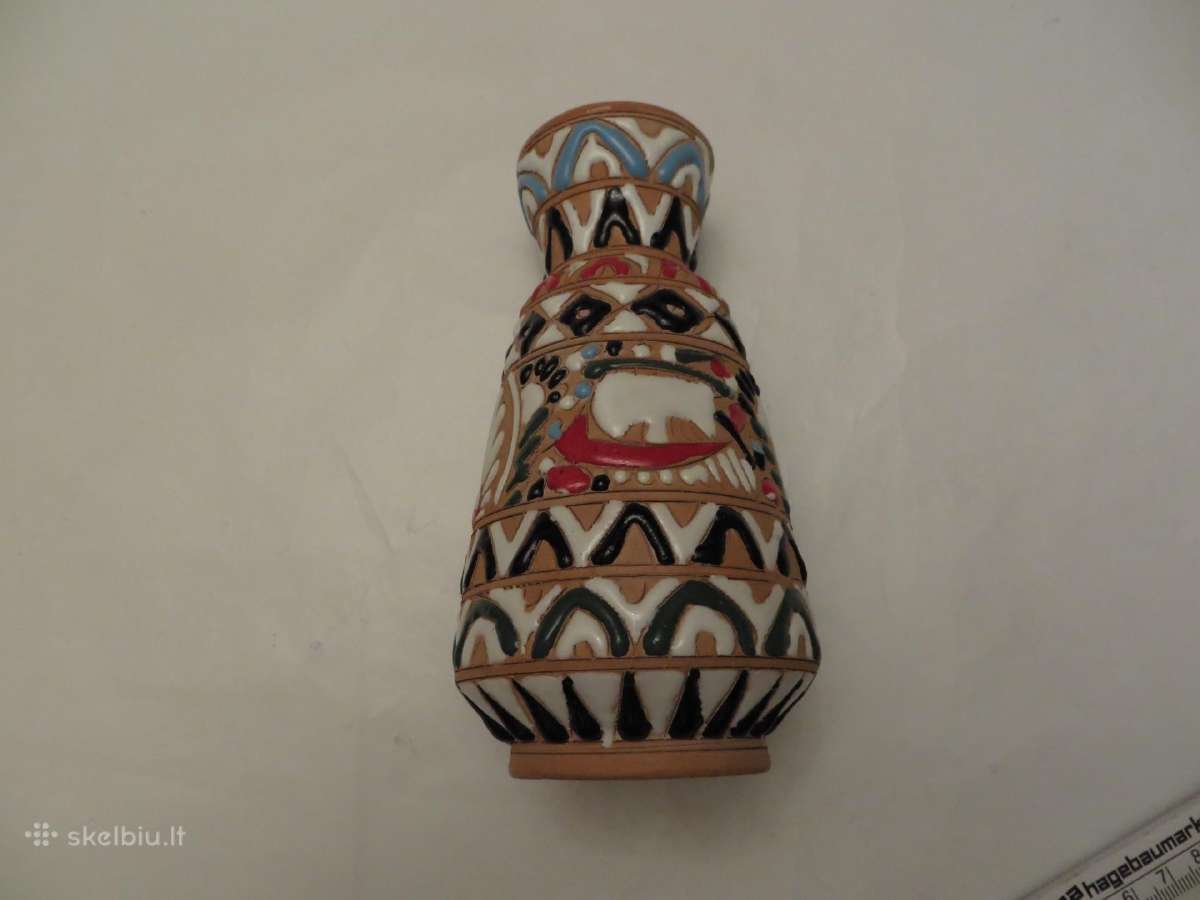 Vaza keraminė vintažinė maža 15 cm - nuotraukos Nr. 15