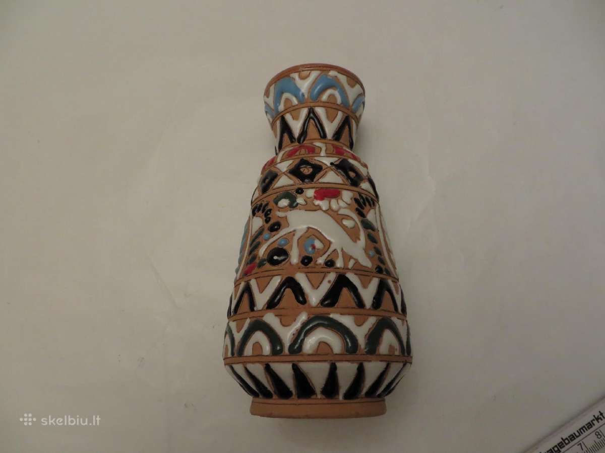 Vaza keraminė vintažinė maža 15 cm - nuotraukos Nr. 17