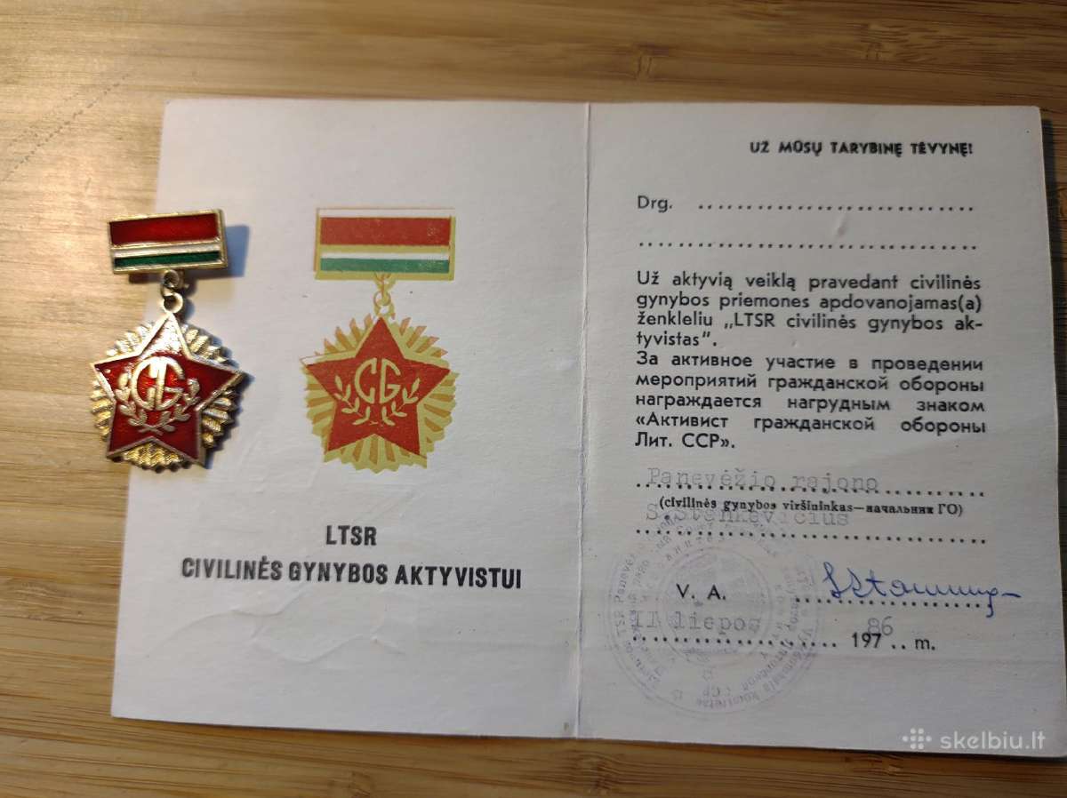 Ltsr civilinės gynybos aktyvistui