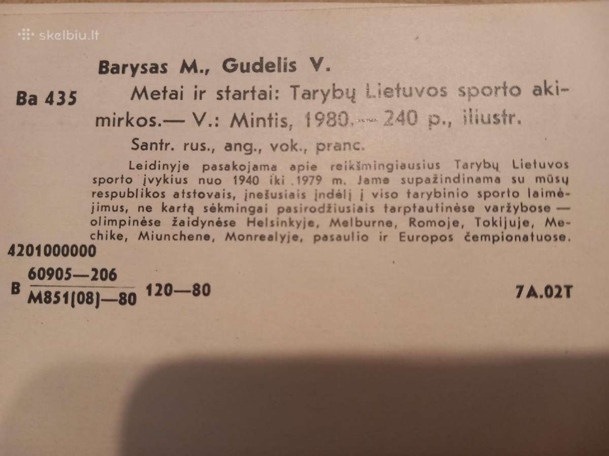 Knygos apie Lietuvos Tsr sportininkus - nuotraukos Nr. 9