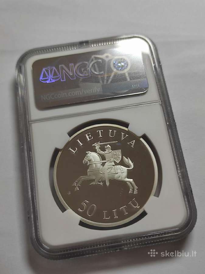 50 litu 2000 Nepriklausomybės 10-metis Ngc pf 68 - nuotraukos Nr. 2