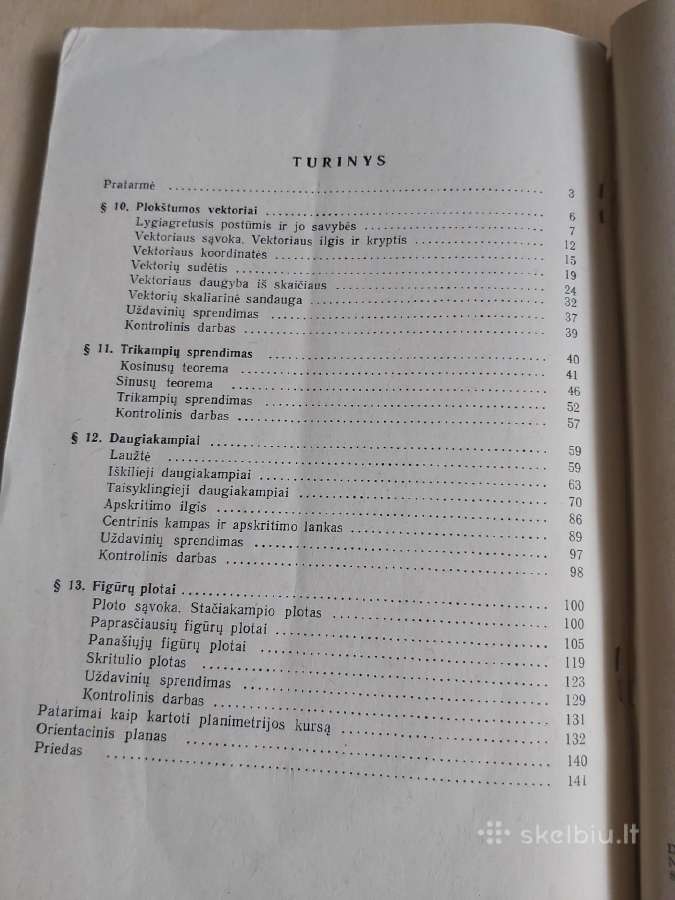 Sena knyga Geometrija IX klasėje - nuotraukos Nr. 2