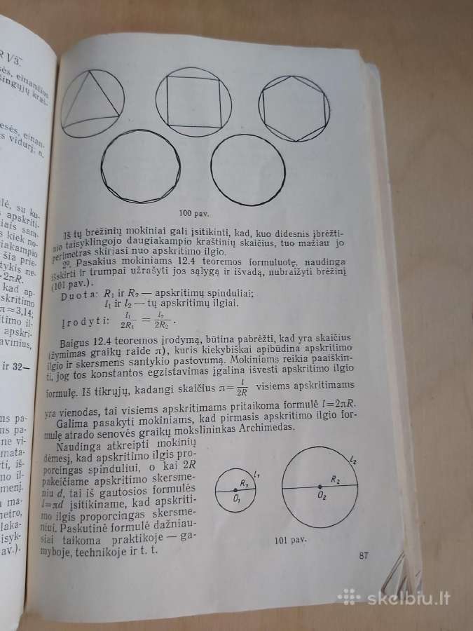 Sena knyga Geometrija IX klasėje - nuotraukos Nr. 3