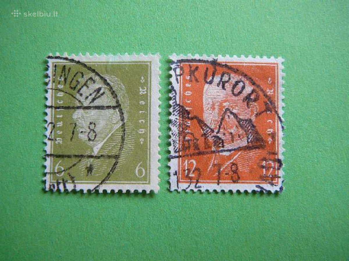 Reichsprezidentas Vokietija 1932 vkt465/6a