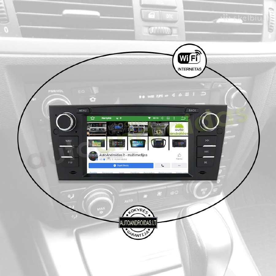 Bmw 3 E90 E91 E92 2004-13 Android multimedia GPS - nuotraukos Nr. 3