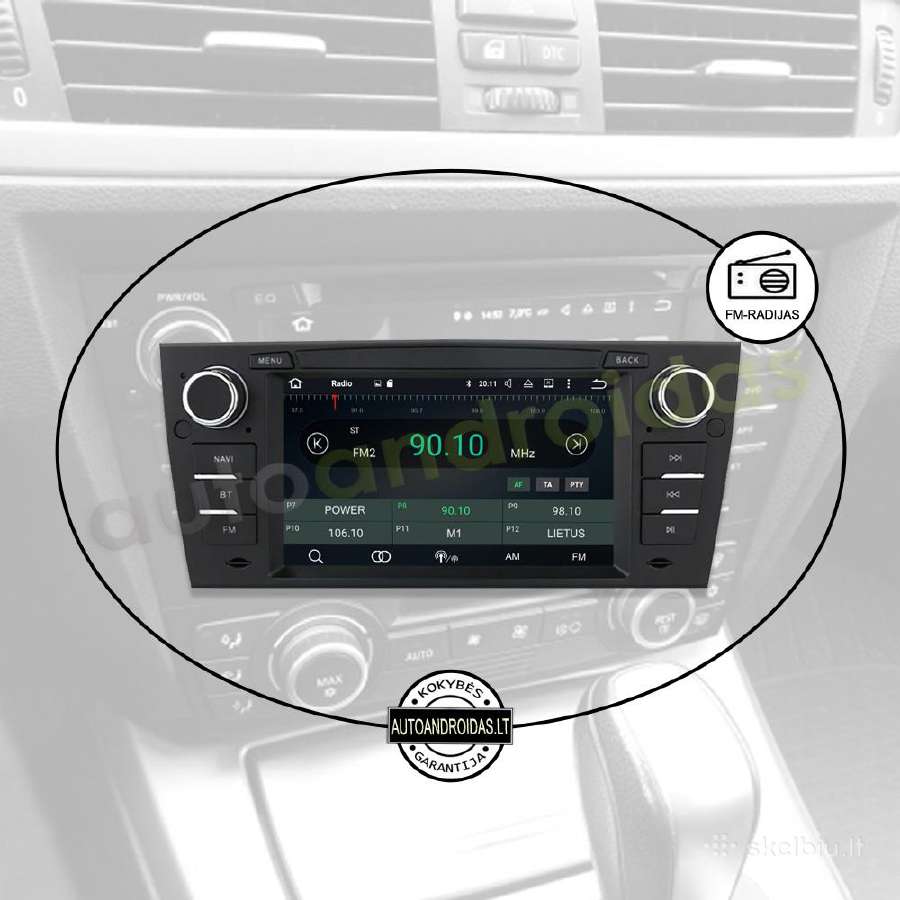 Bmw 3 E90 E91 E92 2004-13 Android multimedia GPS - nuotraukos Nr. 4