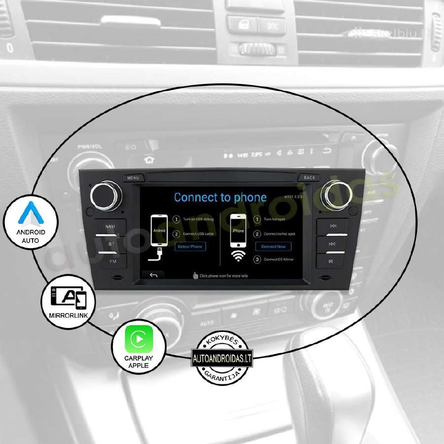 Bmw 3 E90 E91 E92 2004-13 Android multimedia GPS - nuotraukos Nr. 10