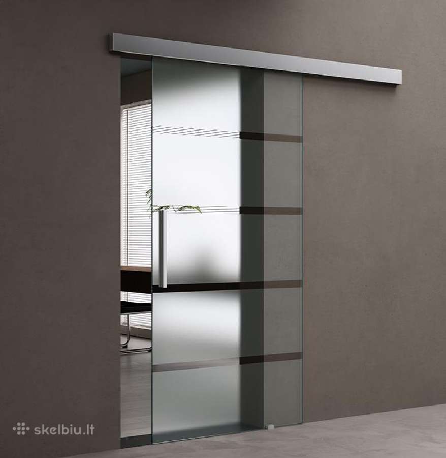 Stiklinės stumdomos durys su Softclose nuo 228eur - nuotraukos Nr. 2