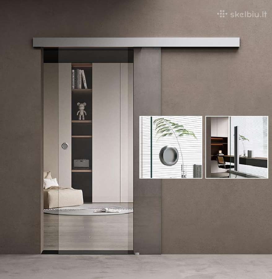 Stiklinės stumdomos durys su Softclose nuo 228eur - nuotraukos Nr. 11