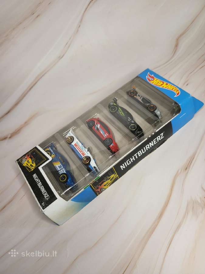 Hot Wheels Nightburnerz 5 Vnt Rinkinys