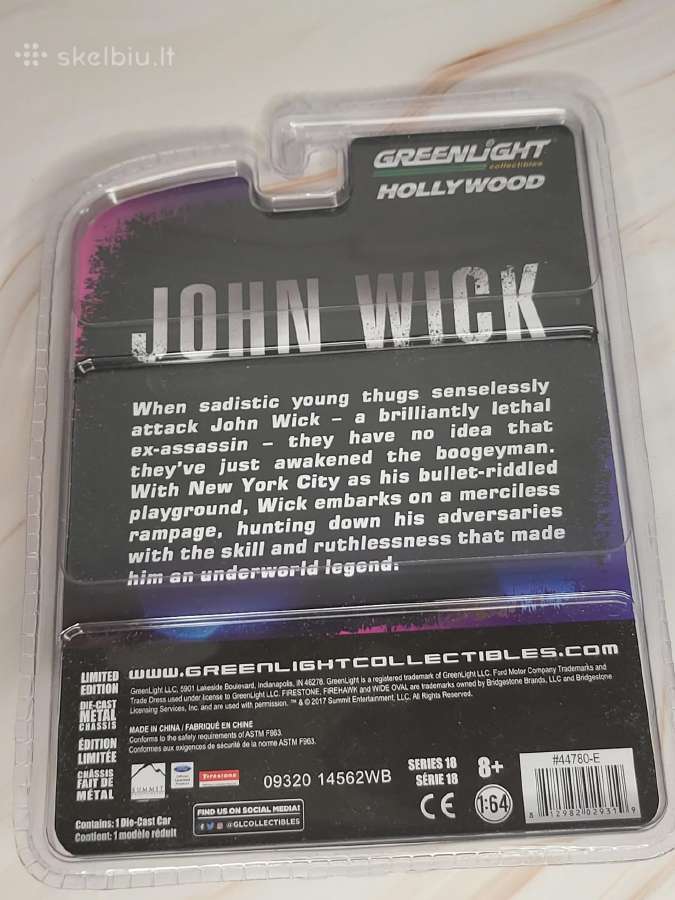 Greenlight Jhon Wick 1:64 1969 Mustang Boss 429 - nuotraukos Nr. 2