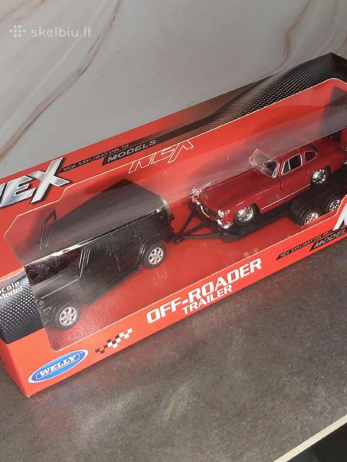 Welly Off Roader trailer MB Gwagen ir MB 300 SL - nuotraukos Nr. 2