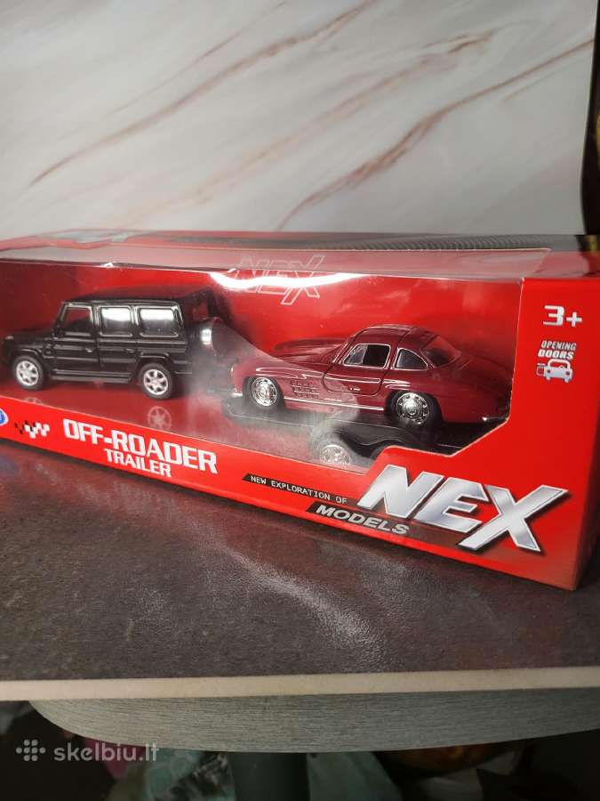 Welly Off Roader trailer MB Gwagen ir MB 300 SL - nuotraukos Nr. 3