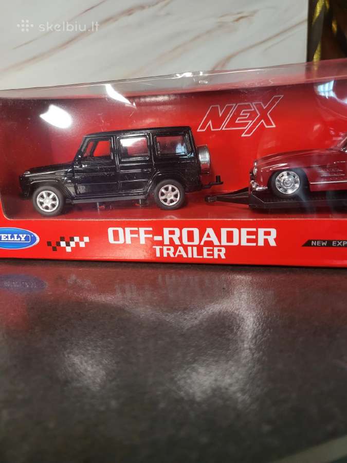 Welly Off Roader trailer MB Gwagen ir MB 300 SL - nuotraukos Nr. 4