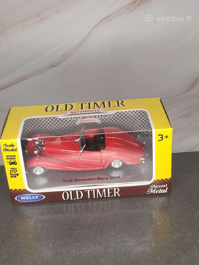 Welly 1:34 1936 Mercedes-benz 500k Raudonas