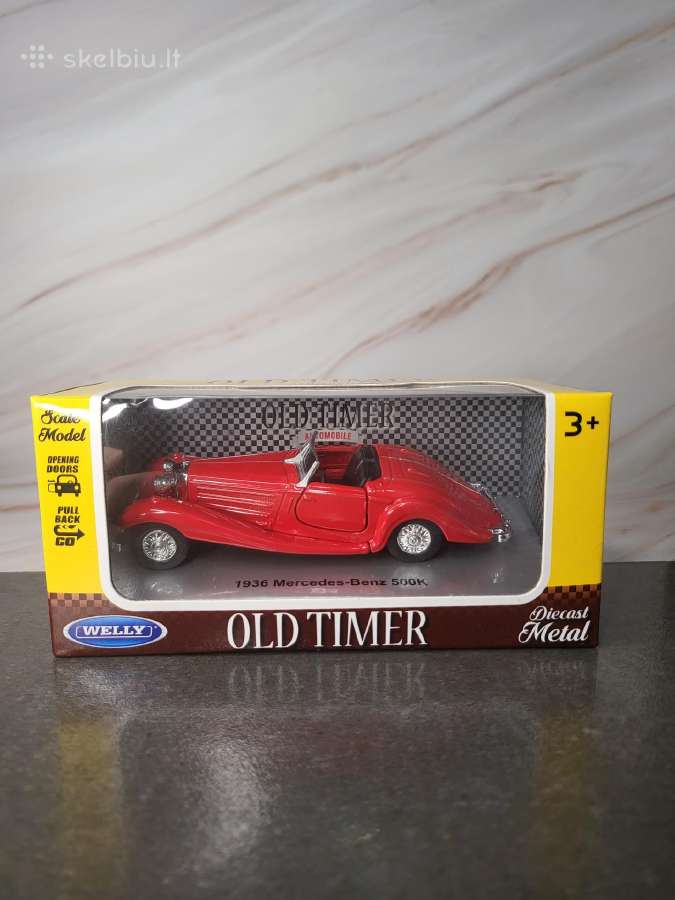 Welly 1:34 1936 Mercedes-benz 500k Raudonas - nuotraukos Nr. 2