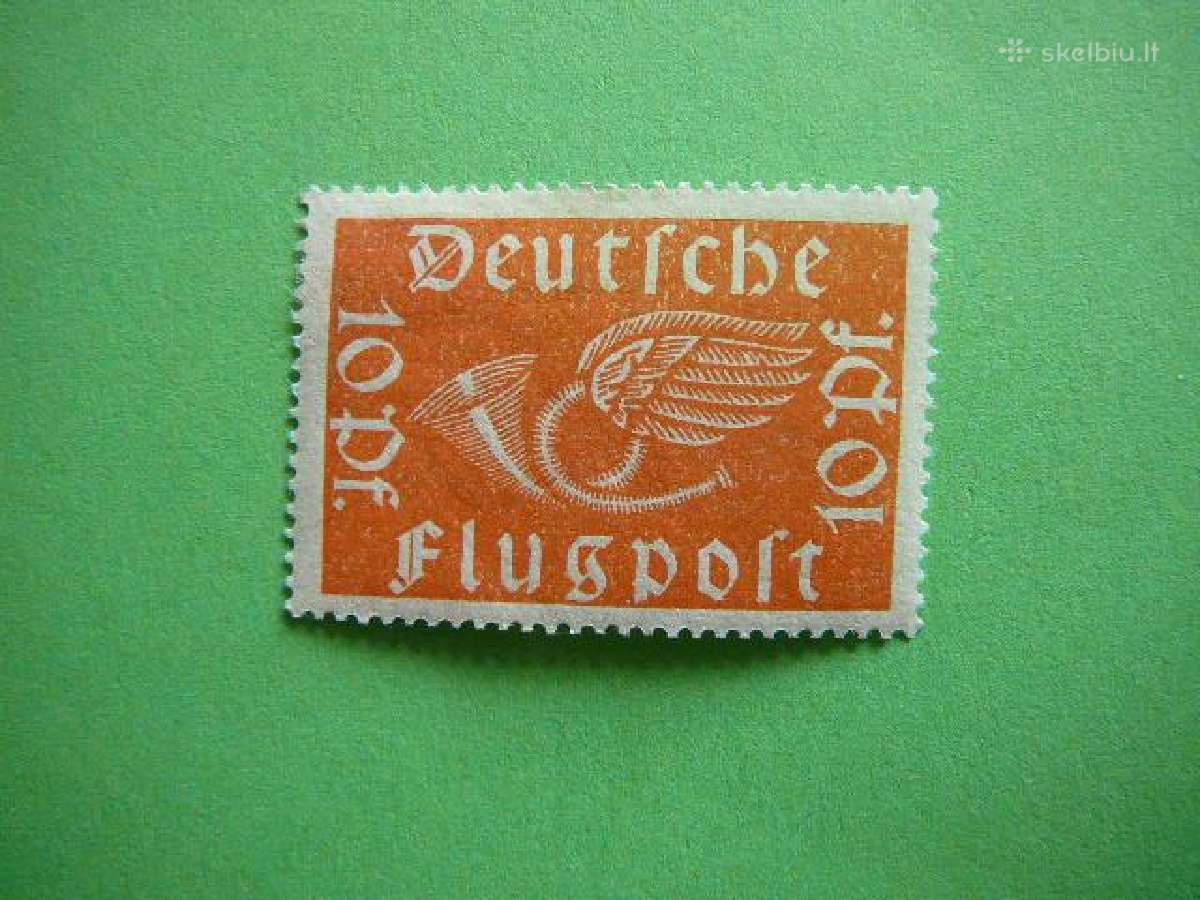Vokietija Lektuvai Pastas 1919 10pf vkt111s