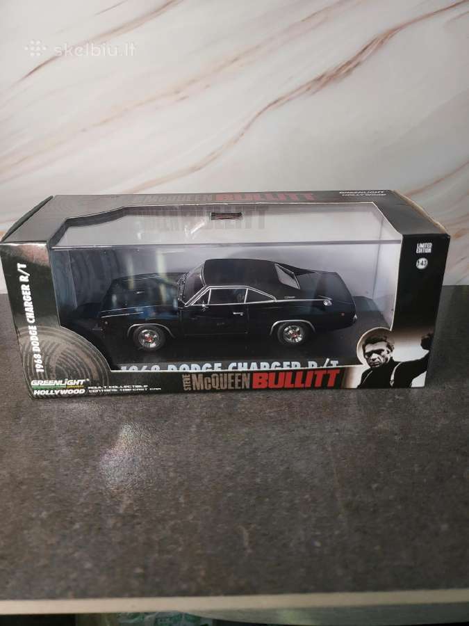 Greenlight Bullitt 1968 Dodge Charger R/t 1.43 - nuotraukos Nr. 2